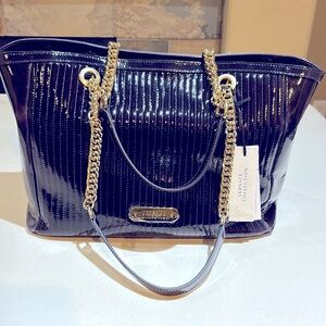 NWT Versace Collection Patent Leather Tote Made in Italy